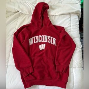 Red Wisconsin hoodie